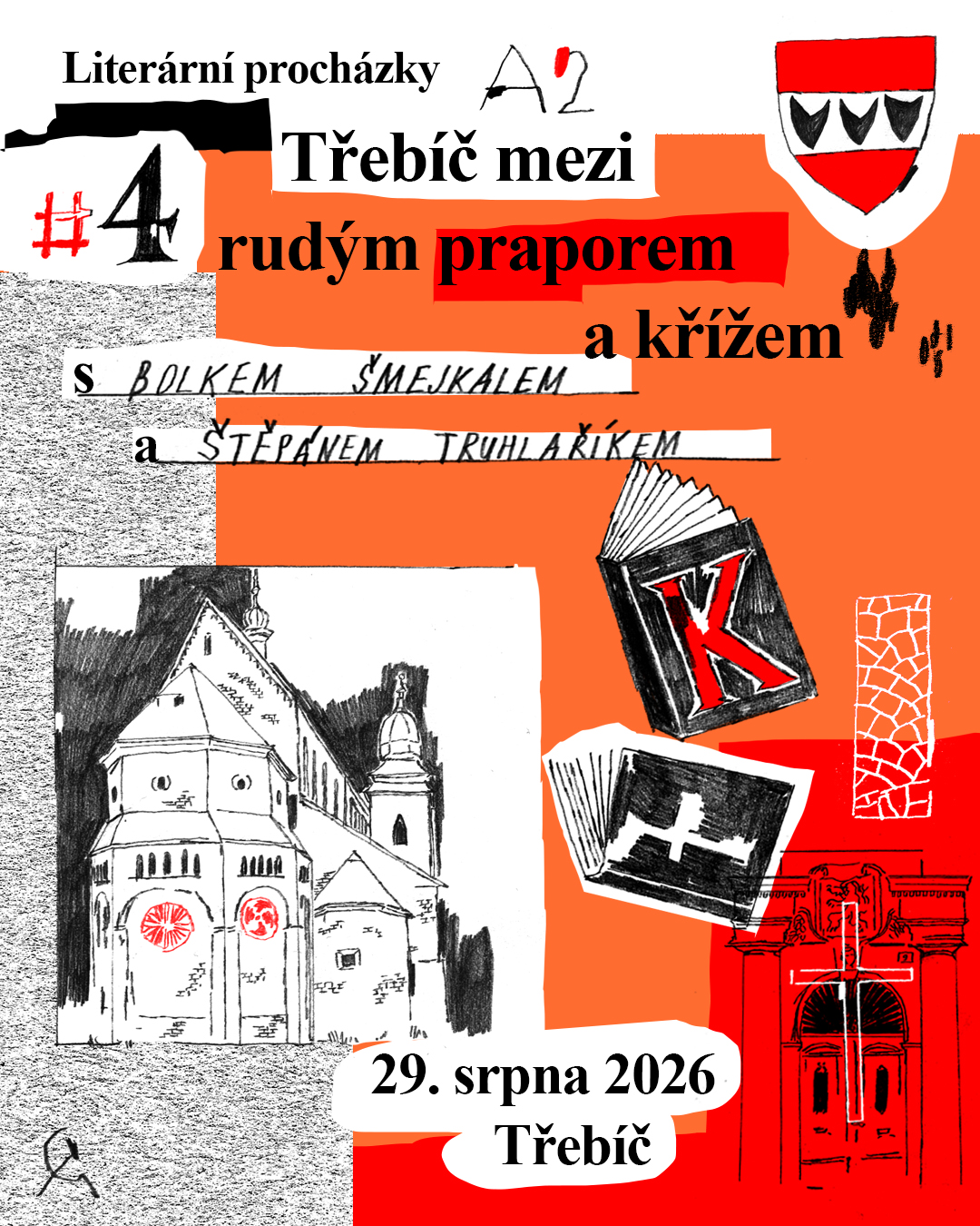 Literární procházky A2: Třebíč mezi rudým praporem a&nbsp;křížem